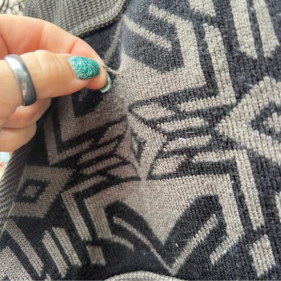 Spyder Nordic Henley Mid-weight Core Sweater Gray Black LARGE - Picture 3 of 7